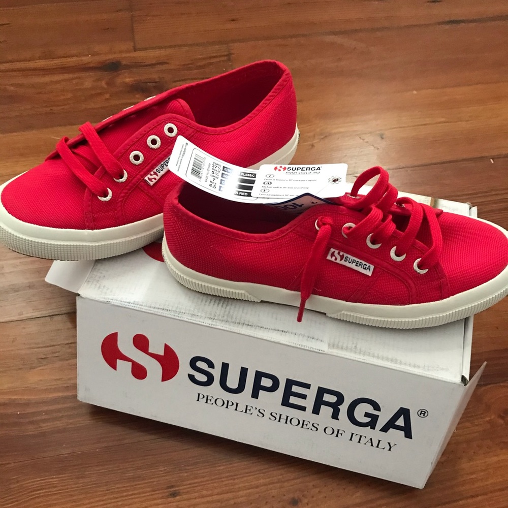 NWT Superga Classic Sneakers- Red